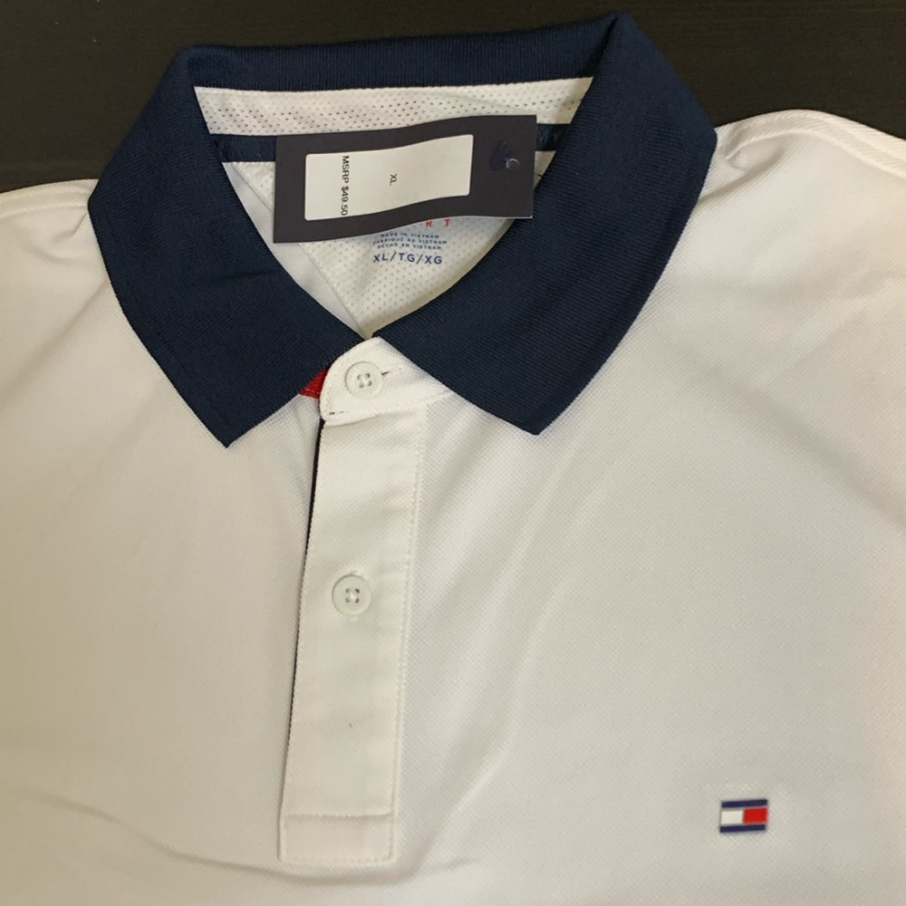 White polo shirt XL TG XG Brand New w/ tags